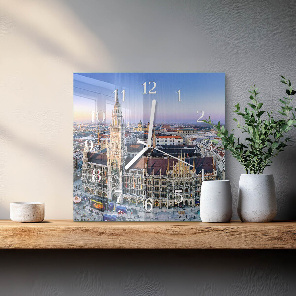Square wall clock Horizon