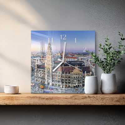 Square wall clock Horizon