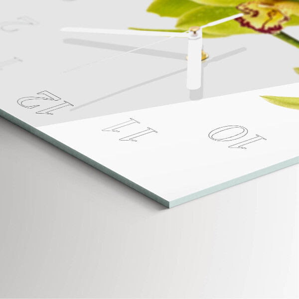 Square wall clock Orchid