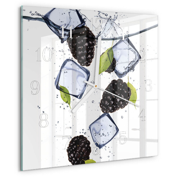 Square wall clock Blackberries