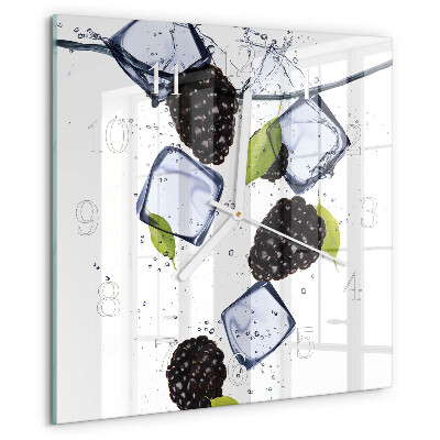 Square wall clock Blackberries