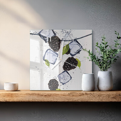 Square wall clock Blackberries