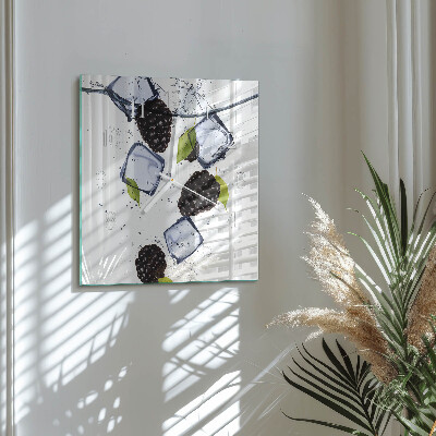 Square wall clock Blackberries