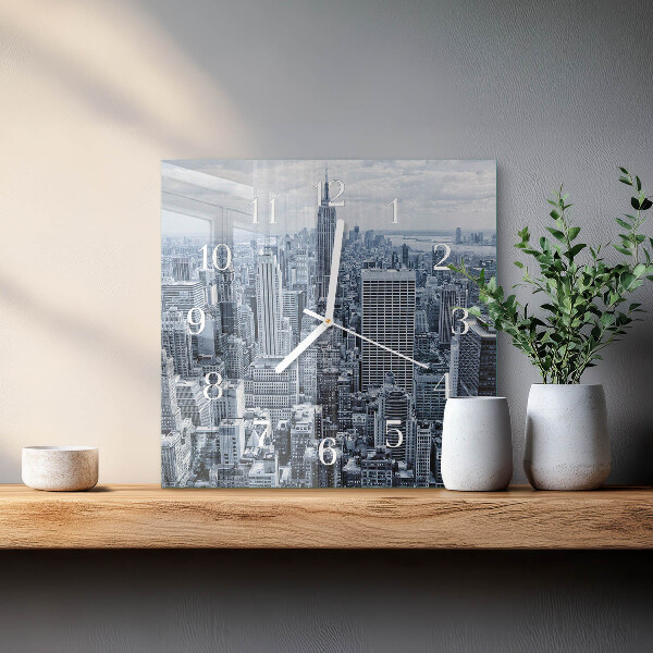 Square wall clock City