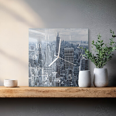 Square wall clock City