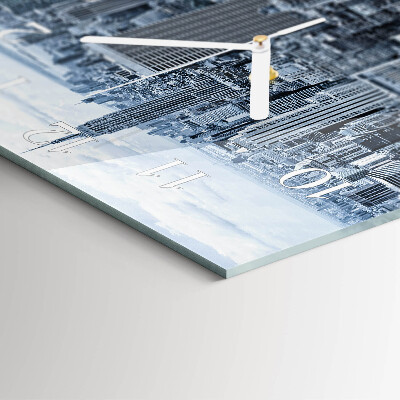 Square wall clock City