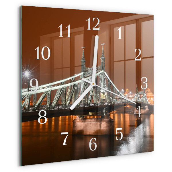 Square wall clock Bridge