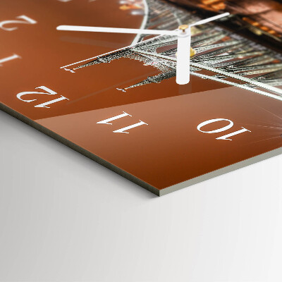 Square wall clock Bridge