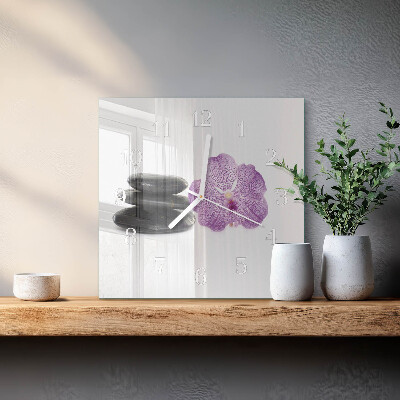 Square wall clock Stones