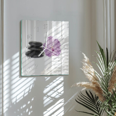 Square wall clock Stones