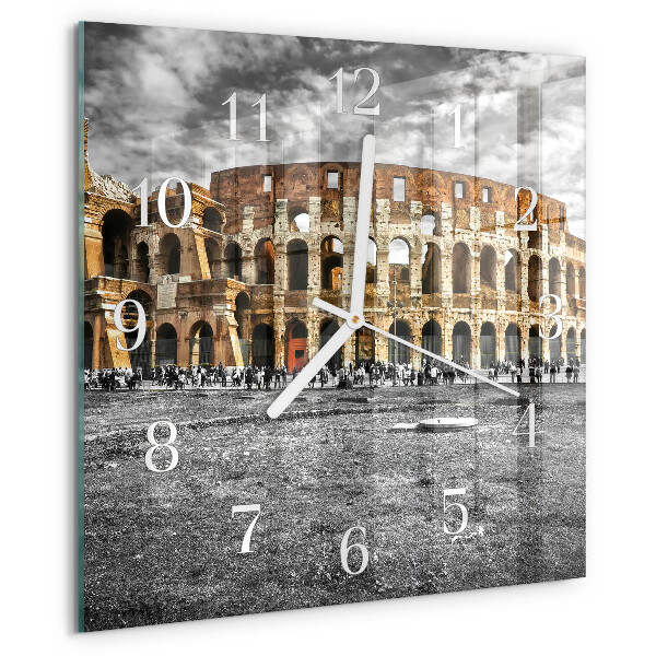 Square wall clock Colosseum
