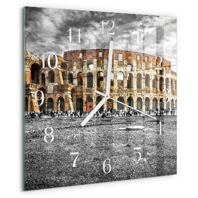 Square wall clock Colosseum