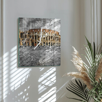 Square wall clock Colosseum