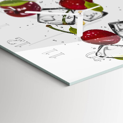 Square wall clock Cherry Ice Cream