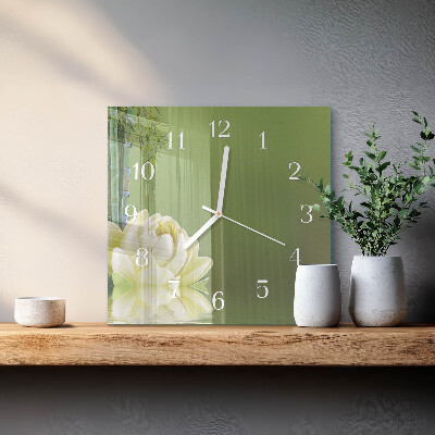 Square wall clock Lily