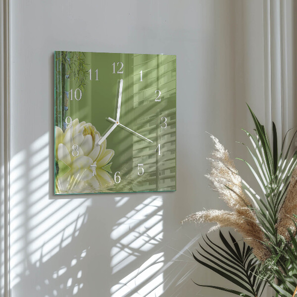 Square wall clock Lily