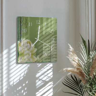 Square wall clock Lily