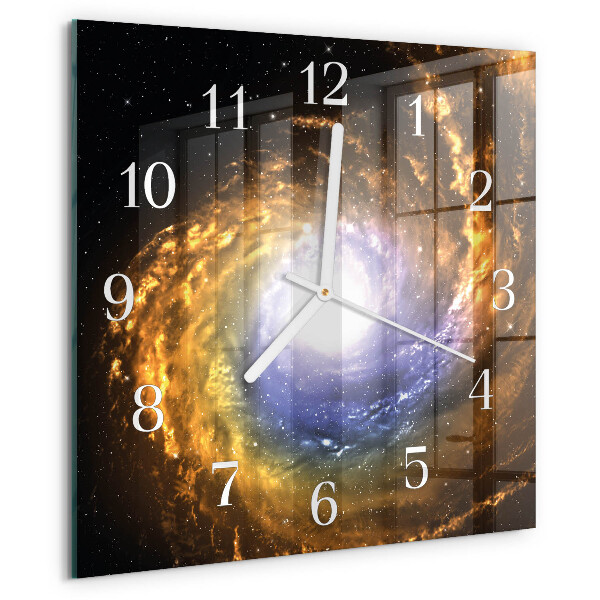 Square wall clock Cosmos