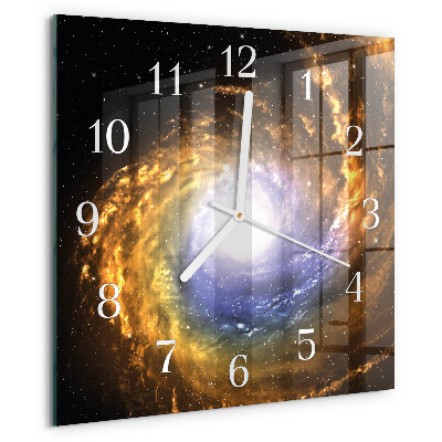 Square wall clock Cosmos