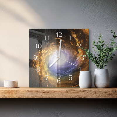 Square wall clock Cosmos