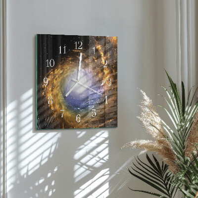 Square wall clock Cosmos