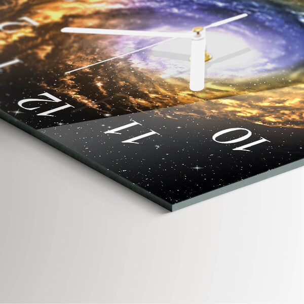 Square wall clock Cosmos