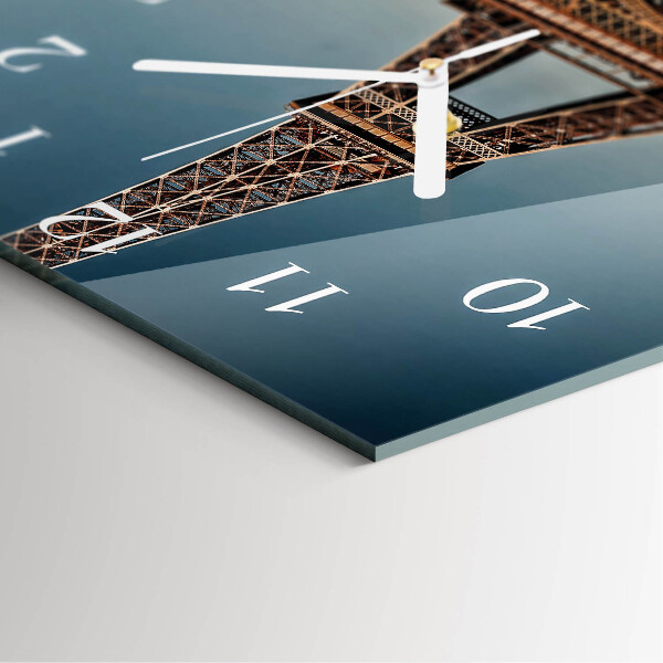 Square wall clock Eiffel Tower