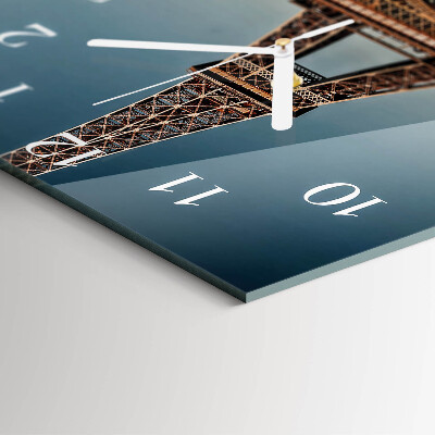 Square wall clock Eiffel Tower