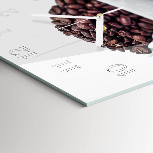 Square wall clock Coffee Beans