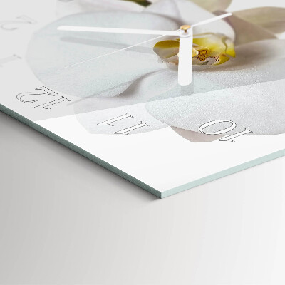 Square wall clock Orchid