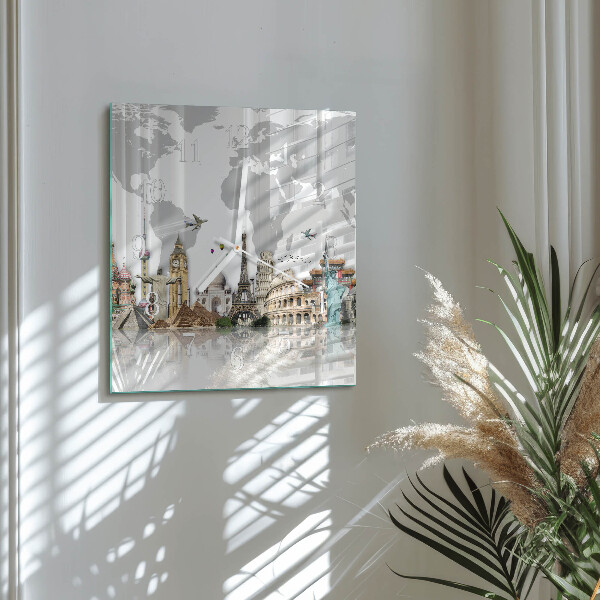 Square wall clock World
