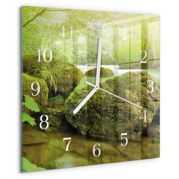 Square wall clock Nature
