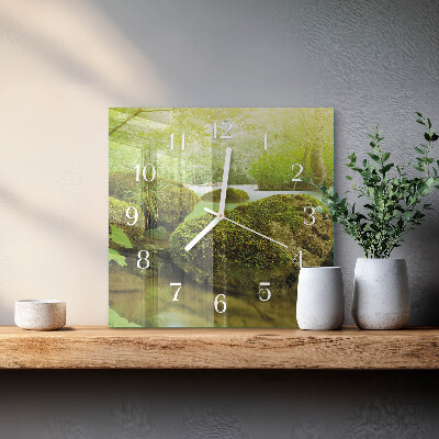 Square wall clock Nature