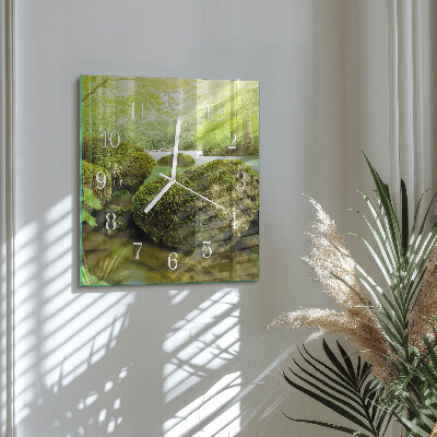 Square wall clock Nature