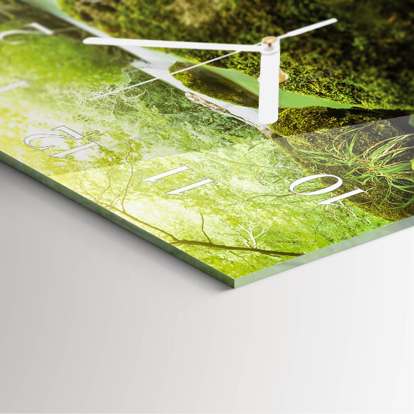 Square wall clock Nature
