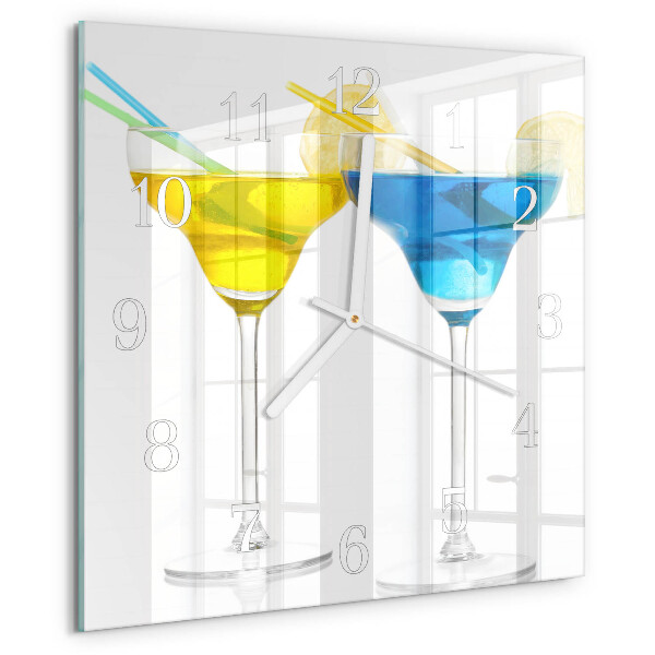 Square wall clock Cocktail