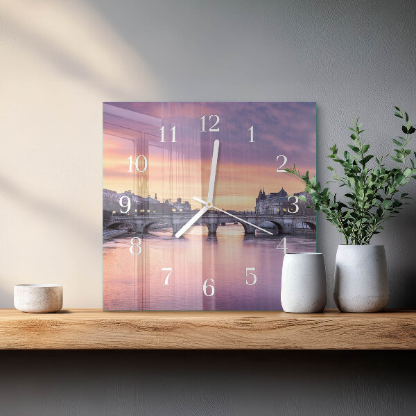 Square wall clock River City