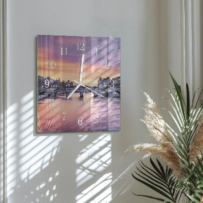 Square wall clock River City