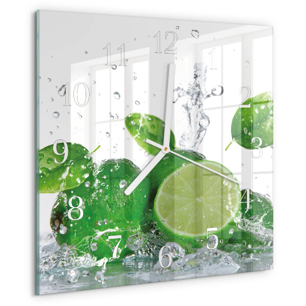 Square wall clock Calcium carbonate