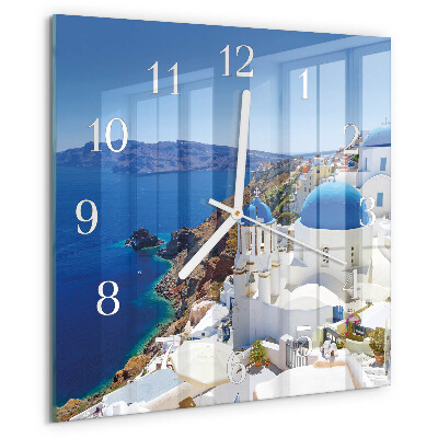 Square wall clock Santorini
