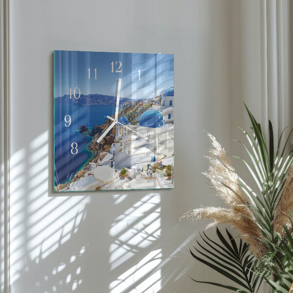 Square wall clock Santorini
