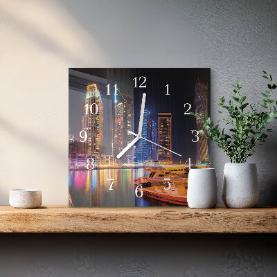 Square wall clock Horizon