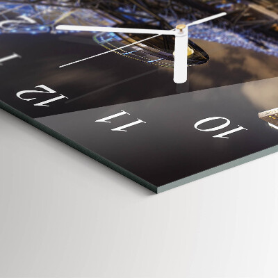 Square wall clock Night