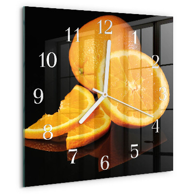 Square wall clock Oranges