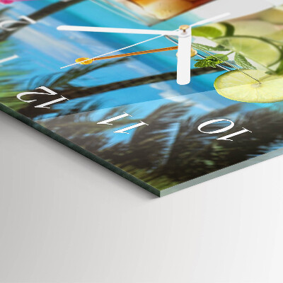 Square wall clock Cocktail