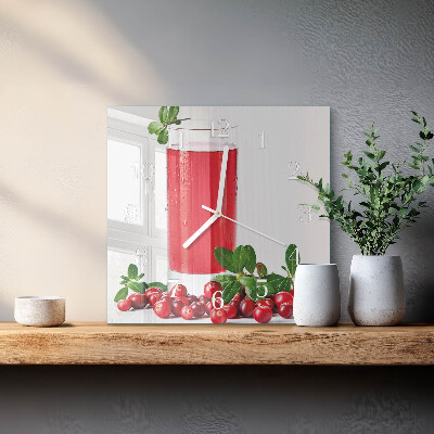 Square wall clock Cranberries