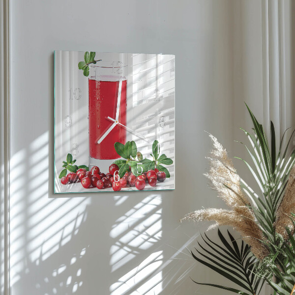 Square wall clock Cranberries
