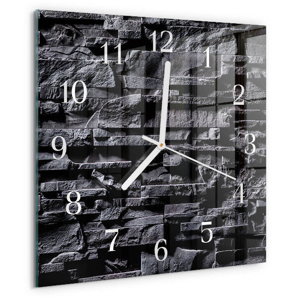 Square wall clock Stones