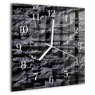 Square wall clock Stones