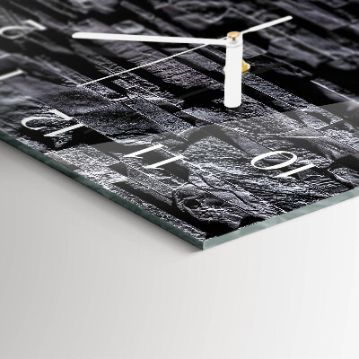 Square wall clock Stones